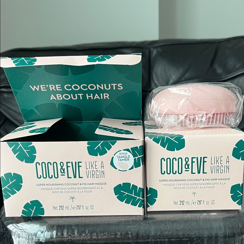 Coco & Eve Like a Virgin Hair Masque with Pink Brush